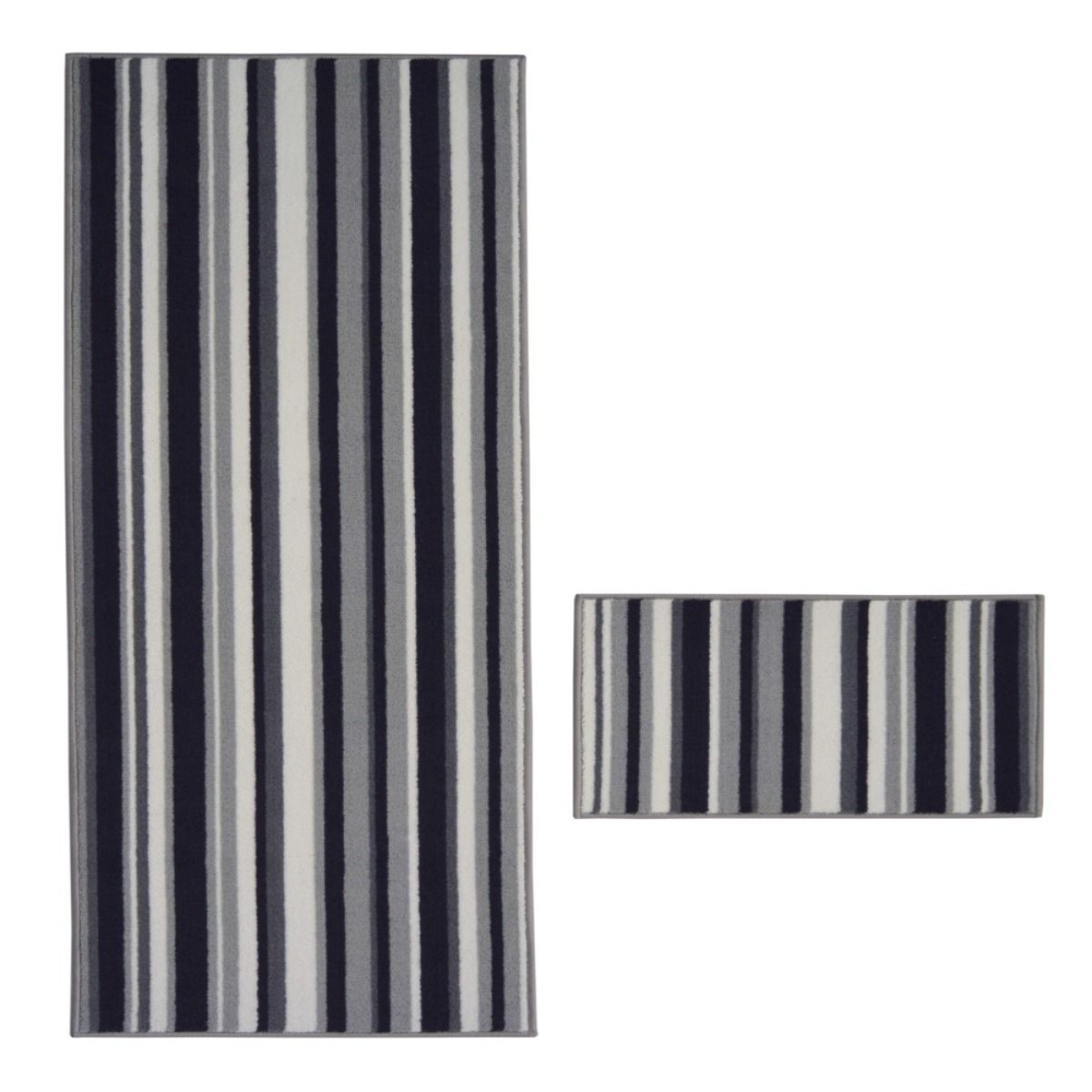 Deco Stripe Anthracite Rug