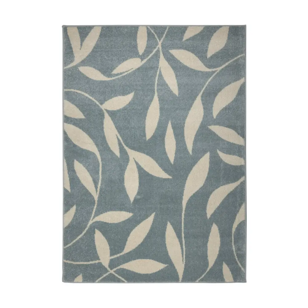 Echo Leaf Blue Rug