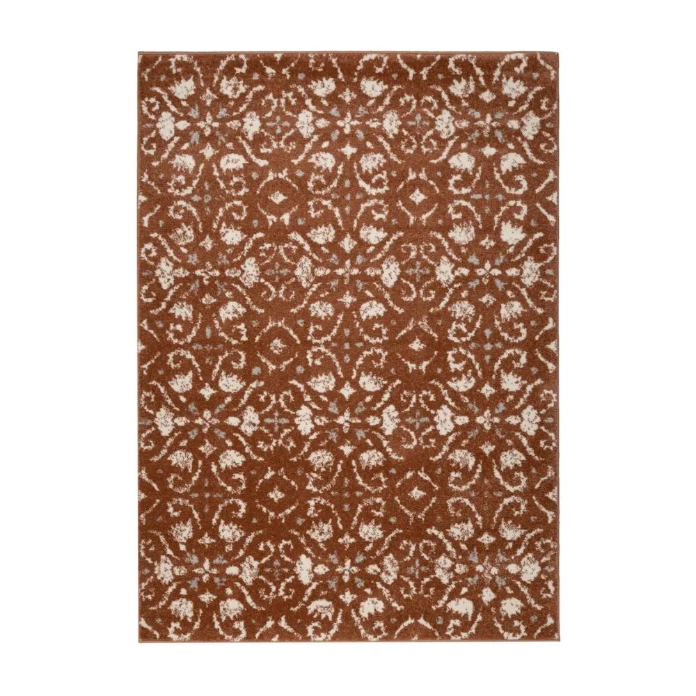 Echo Tile Terracotta Rug
