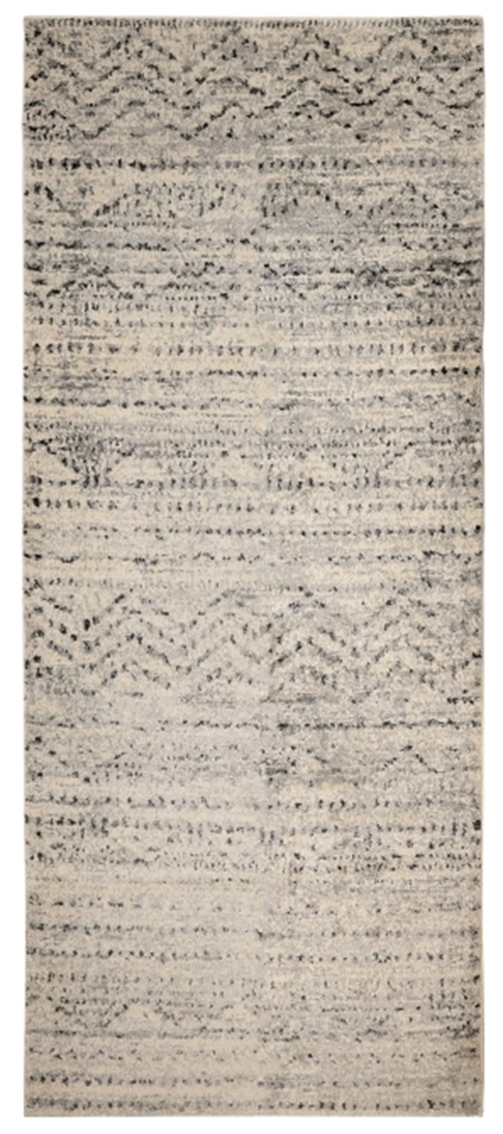 Freya Linezag Grey Runner Rug