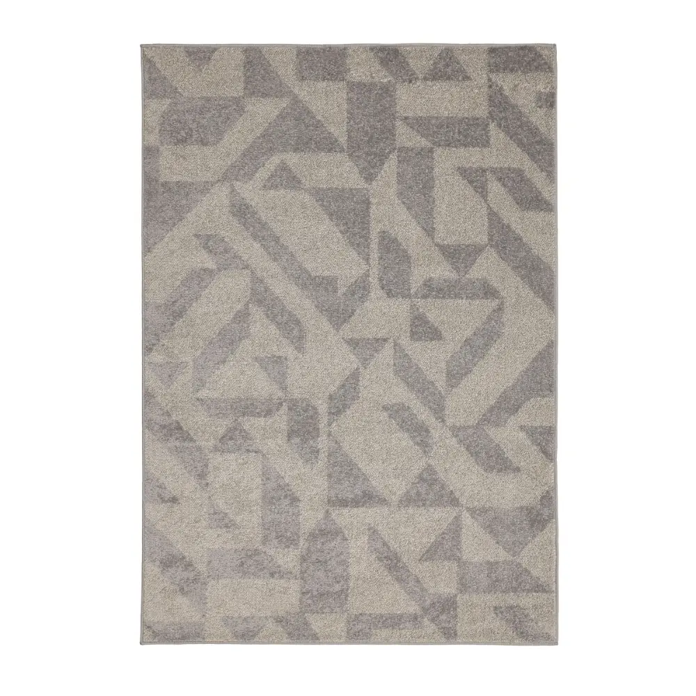 Juno Geometric Grey Rug