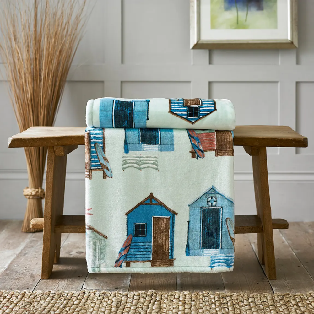 Kings Parade Printed Flannel Throw Sage