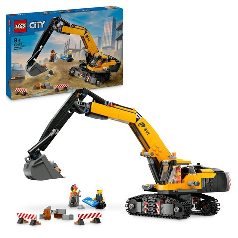 LEGO City Big Vehicles Yellow Construction Excavator
