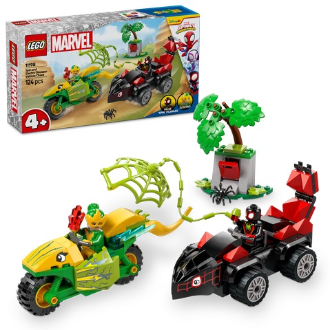 LEGO Spidey Spin and Electro Dinosaur Vehicle Chase