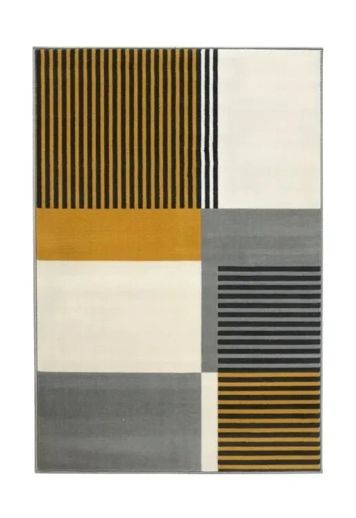 Maestro Barcode Ochre Rug