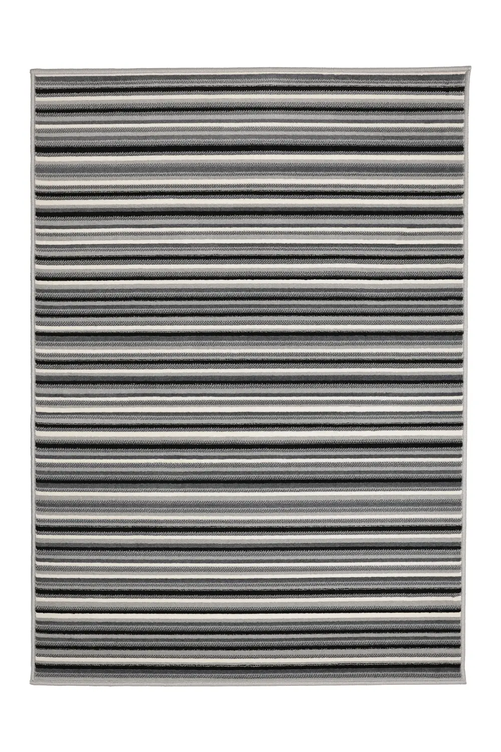 Maestro Fine Stripe Grey Rug