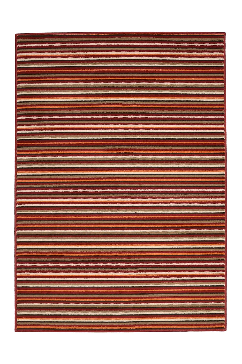 Maestro Fine Stripe Red Rug