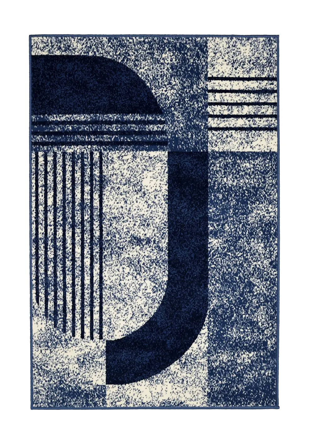 Maestro Modern Geo Navy Rug