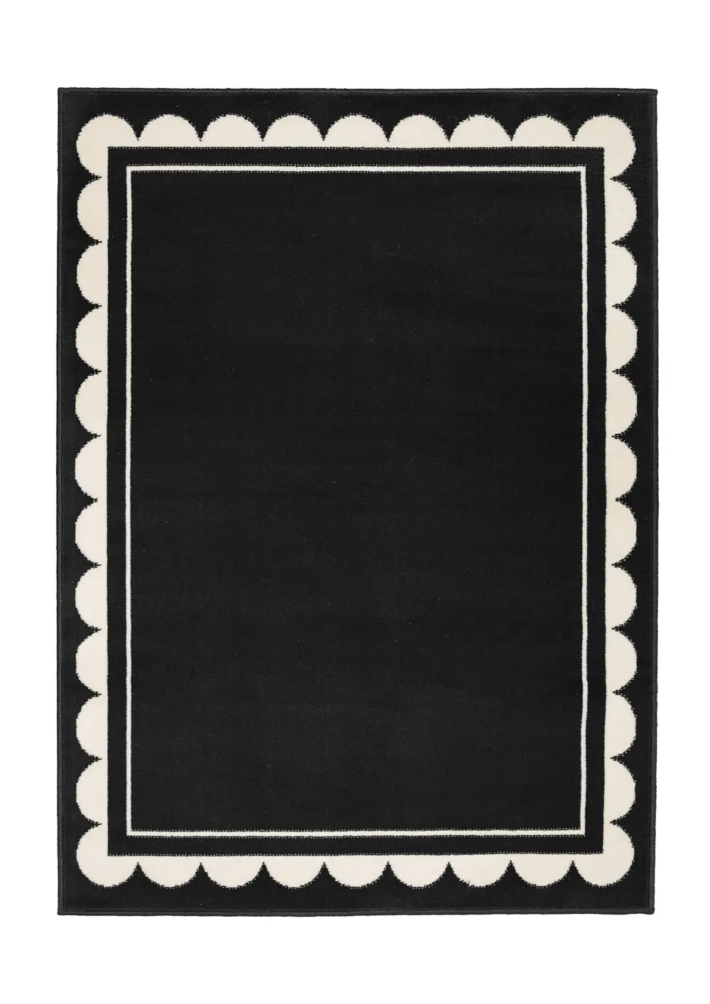 Maestro Scallop Black Rug