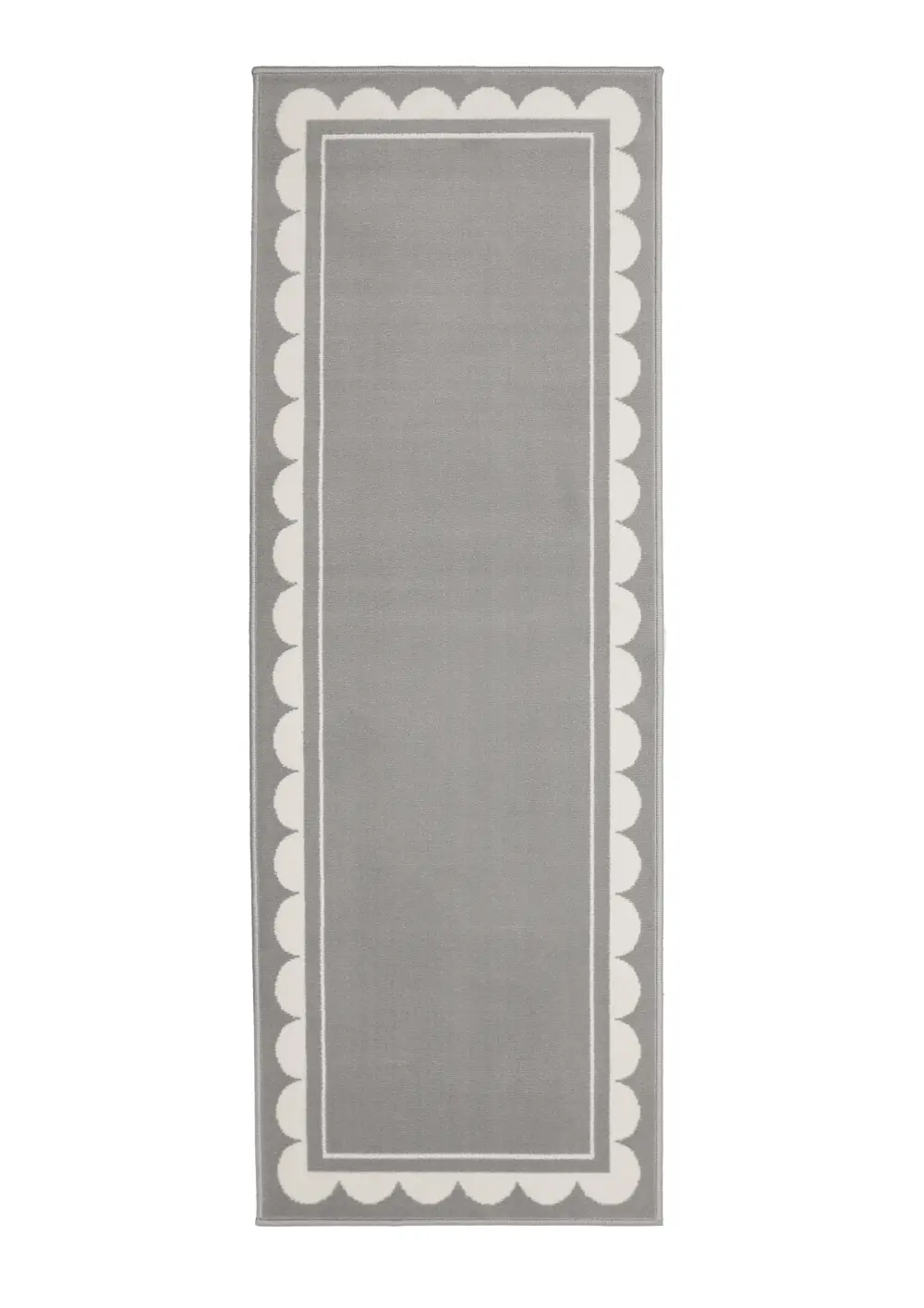Maestro Scallop Grey Runner Rug