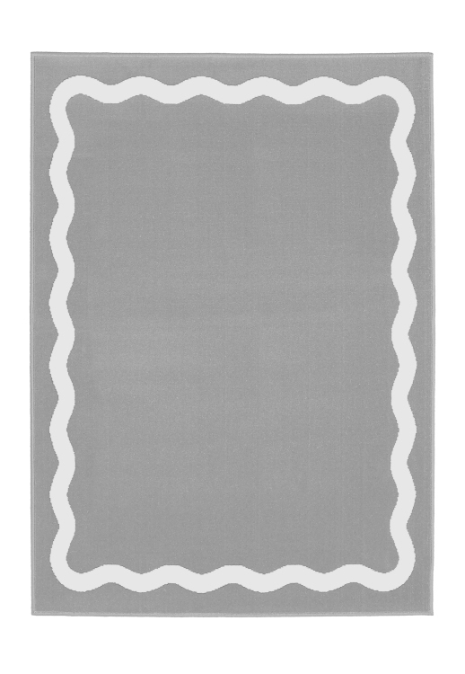Maestro Scallop Outline Grey Rug