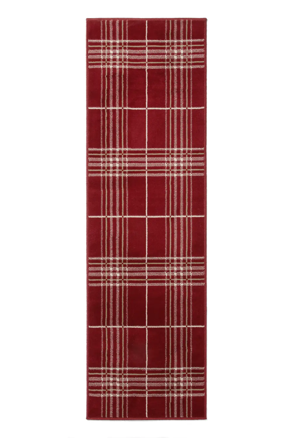 Maestro Tartan Red Runner Rug