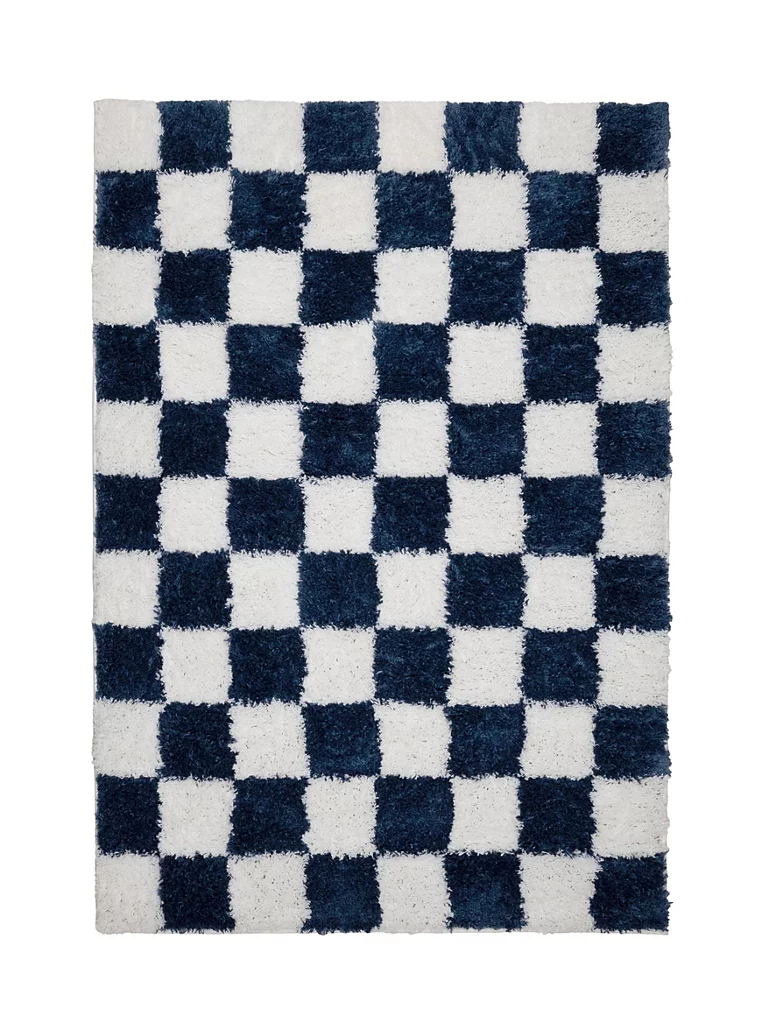 Snug Chequer Navy Rug