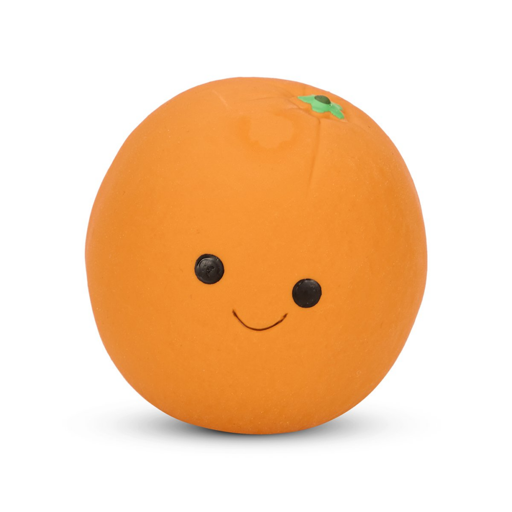 Orange dog toy squeaky