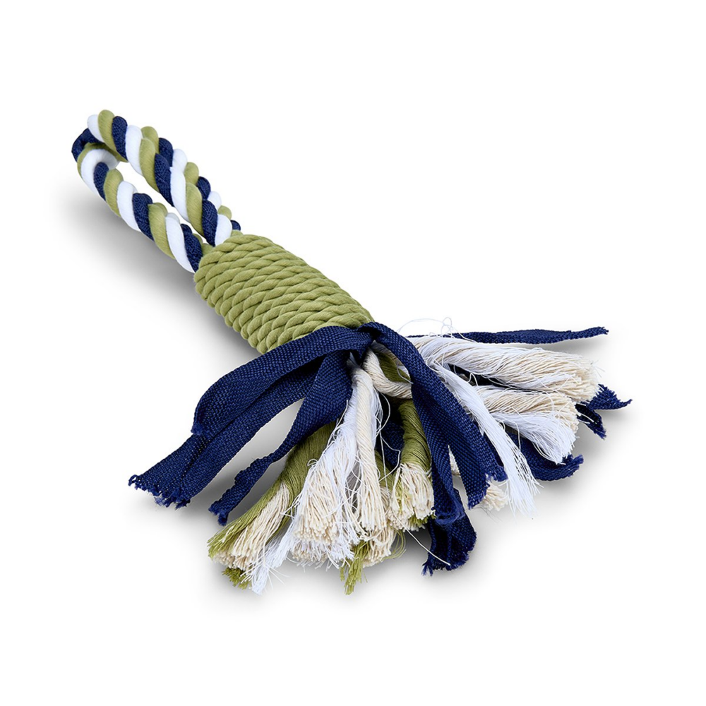 Outdoor rope twist dog toy