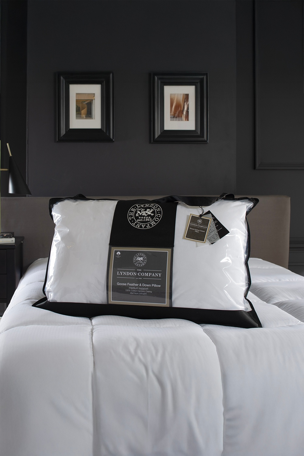 Goose Feather & Down Pillow white