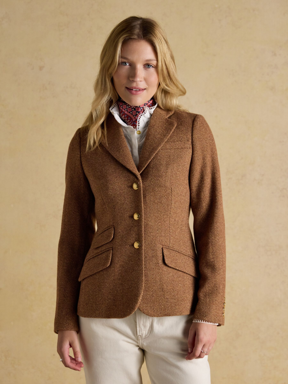 Joules Canterly Brown Herringbone