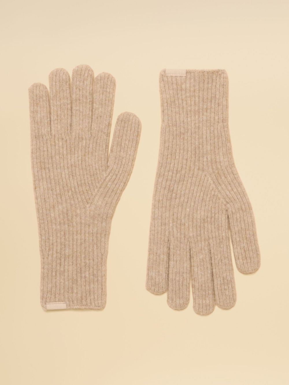 Joules Fine Knit Glove Oatmeal S M