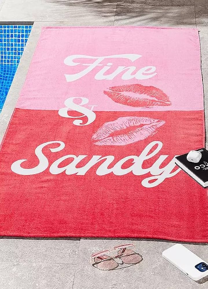 Catherine lansfield fine and sandy beach towel