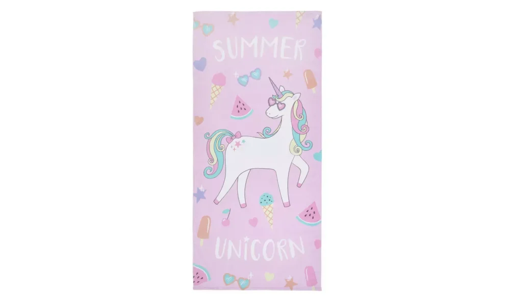 Catherine lansfield summer unicorn beach towel