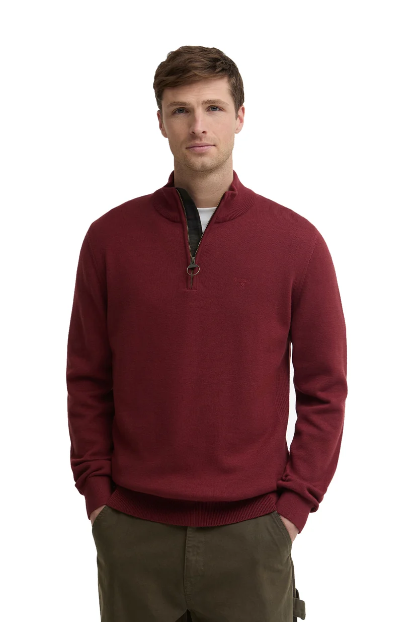 Barbour Cotton HZ Knit Russet