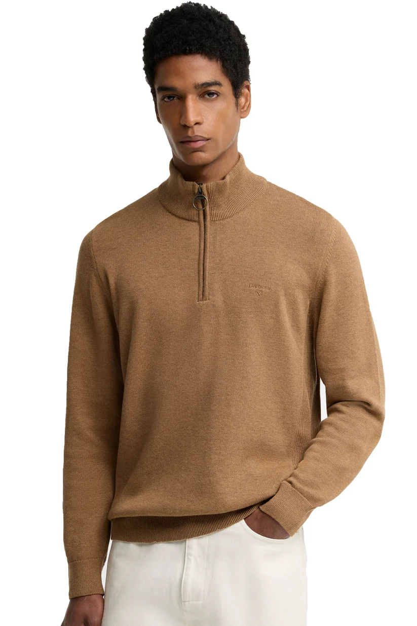 Barbour Cotton HZ Knit Sandstone