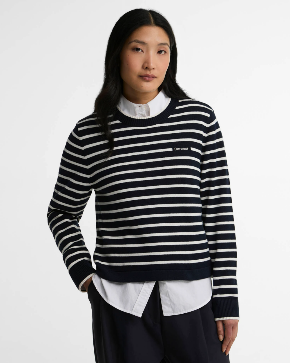 Barbour Emmy Knit Darky Navy Stripe