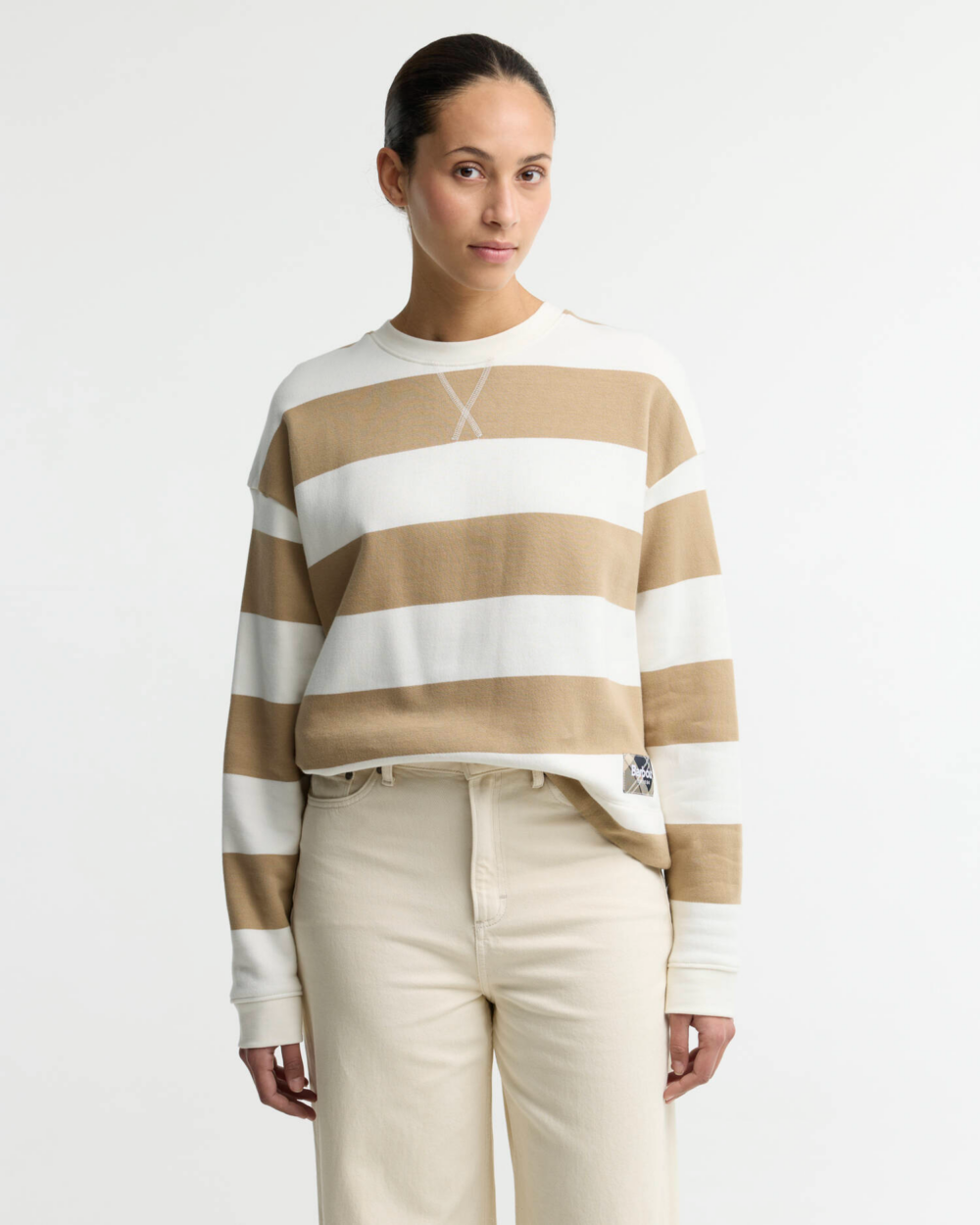 Barbour Eva Sweatshirt Cloud Warm Trench