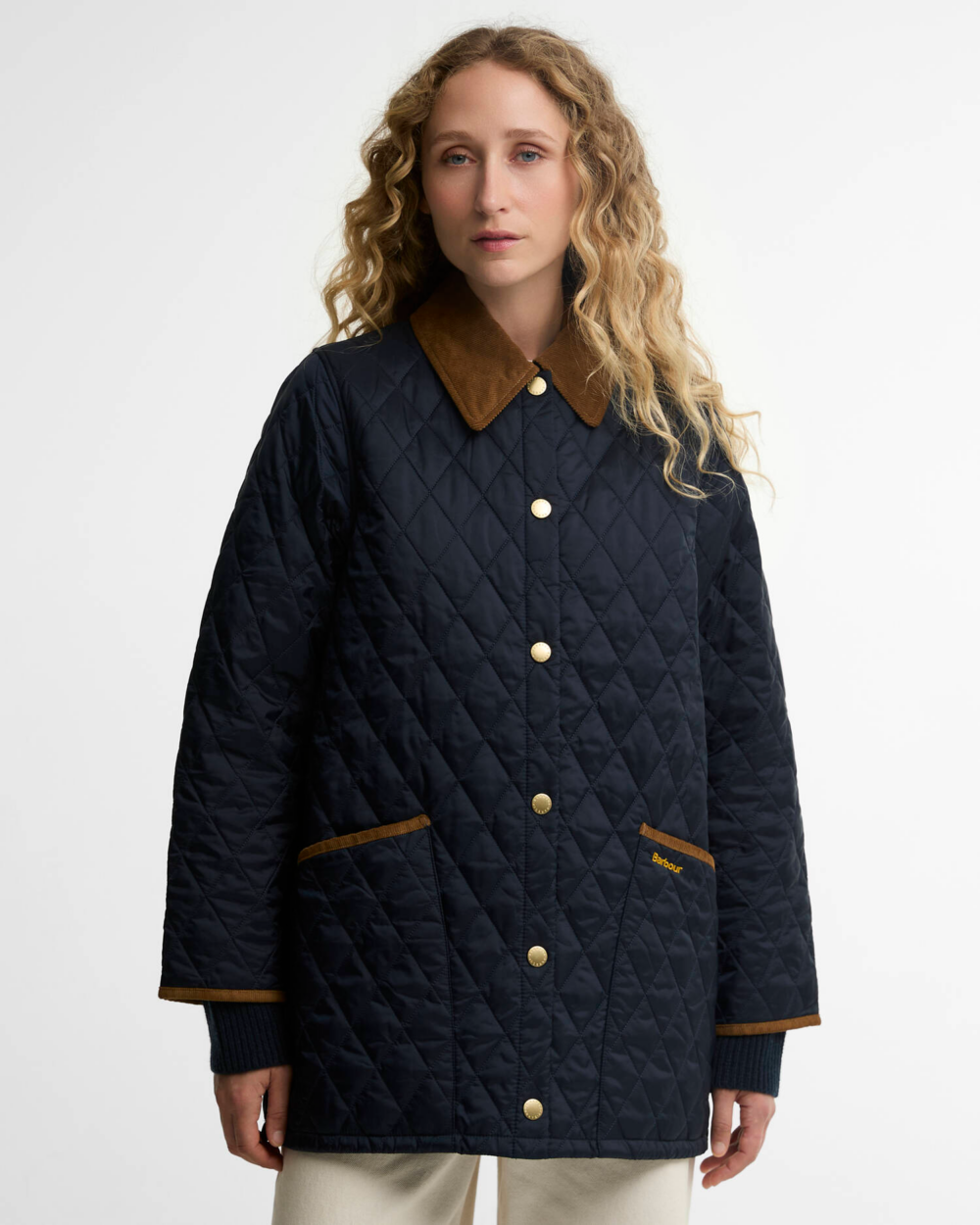 Barbour Mod Liddesdale Dark Navy Birchwood