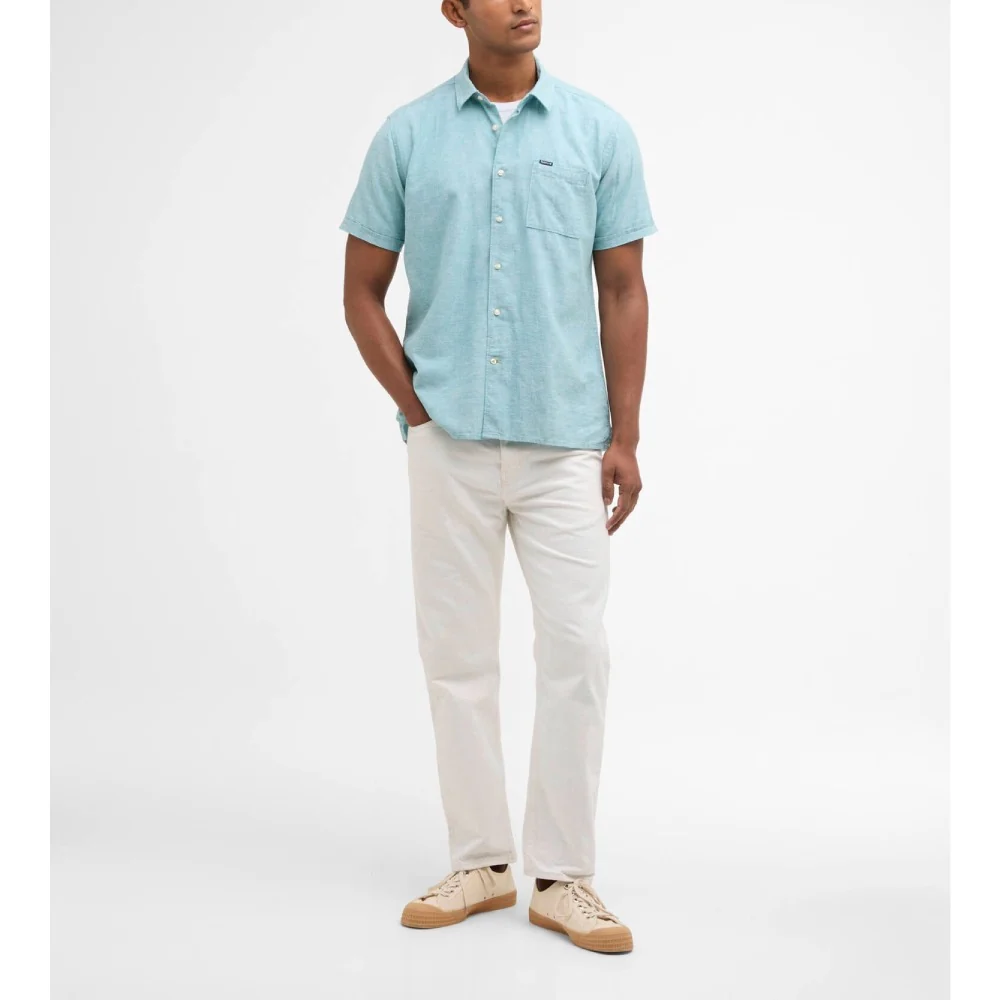 Barbour Nelson ss Shirt Light Teal M