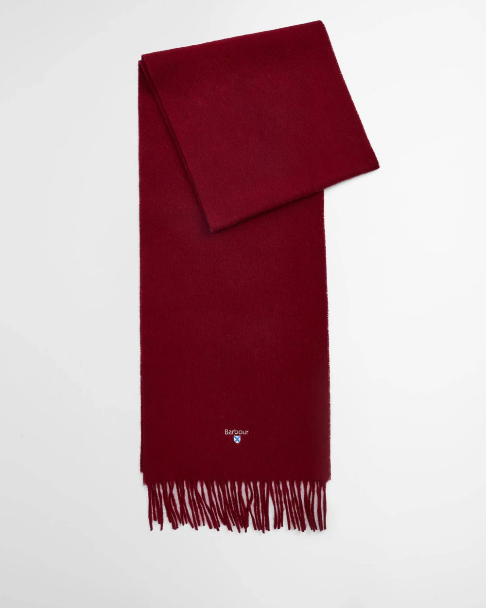 Barbour Pln Lwool Scarf Biking Red