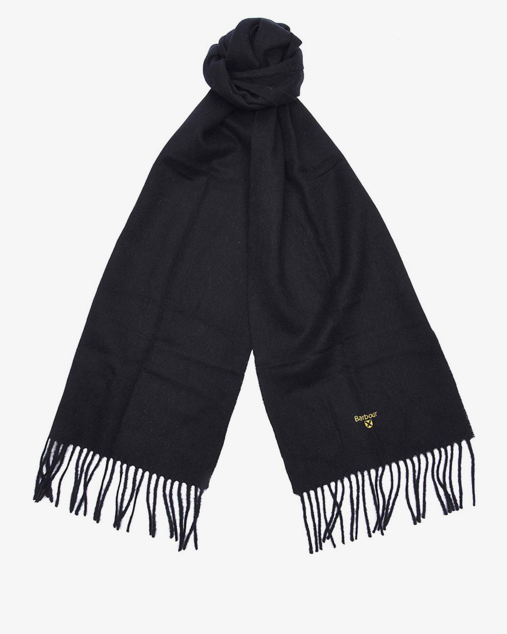 Barbour Pln Lwool Scarf Black