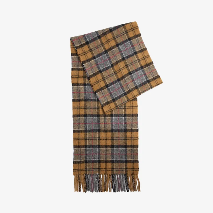 Barbour Trtn Lwool Scarf Dk Dress Tartan