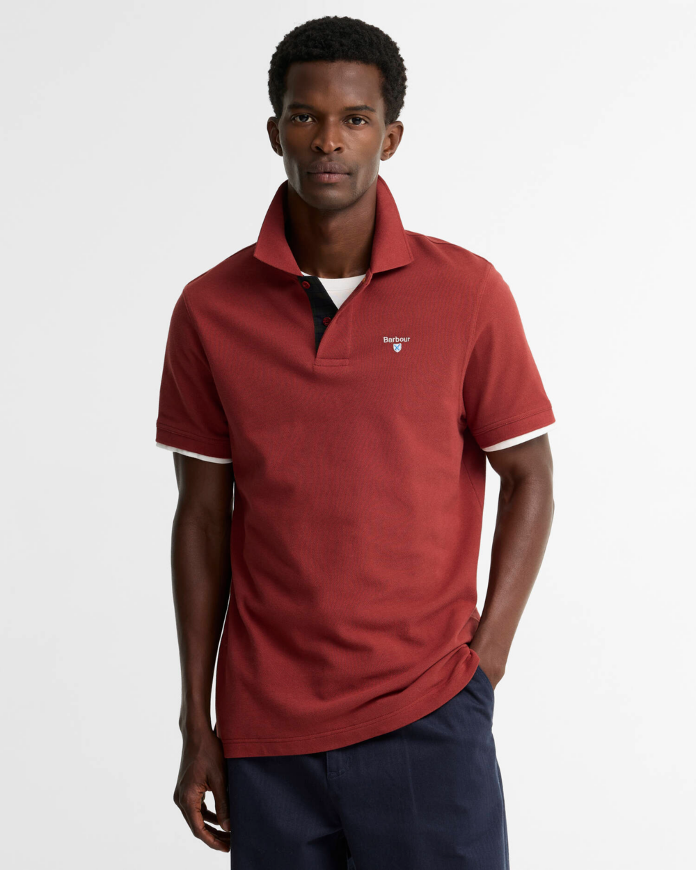 Barbour Trtn Piqu Polo Russet