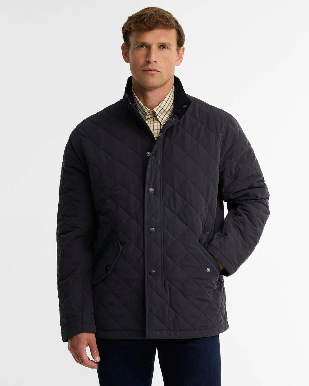 Barbour WP Shoveler Quilt Navy
