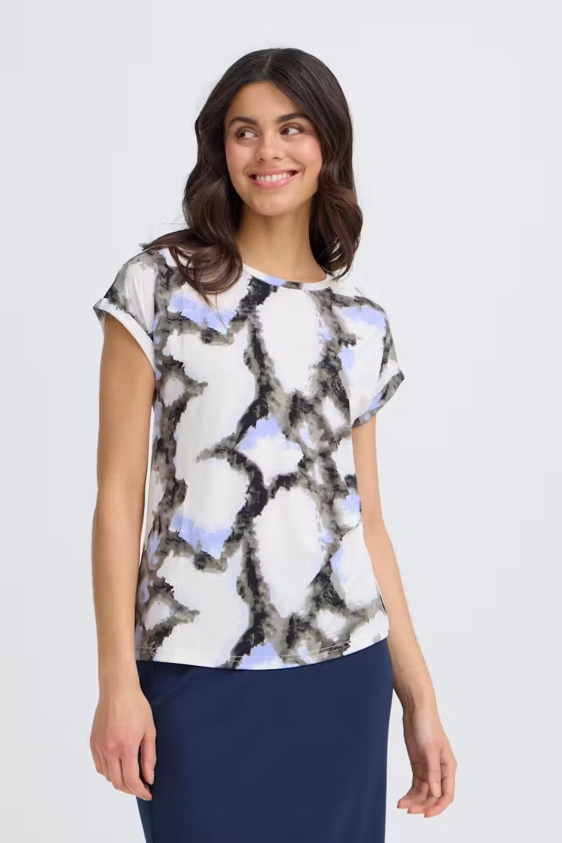 Fransa Frseen Tee 1 Marble Honeysuckle L