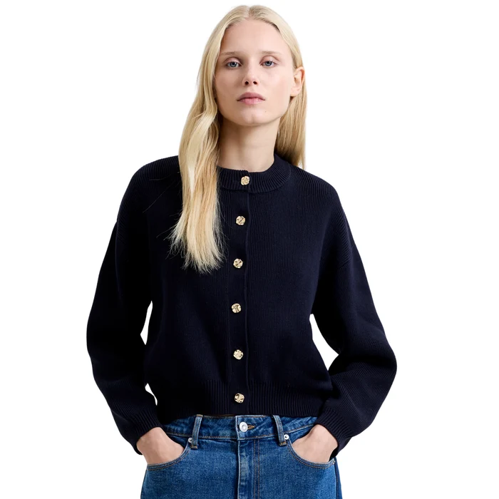 French Connection Milano Mozart Ls Cardi Utility Blue