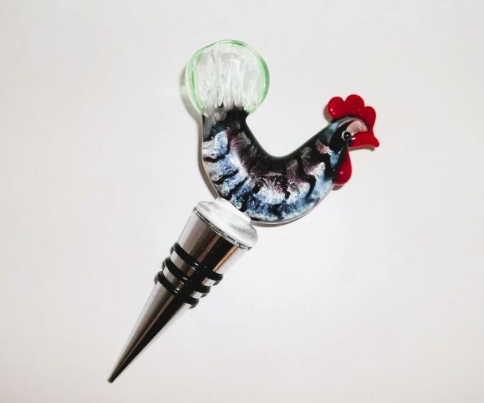 Joe Davies Christmas Glass Bottle Stopper