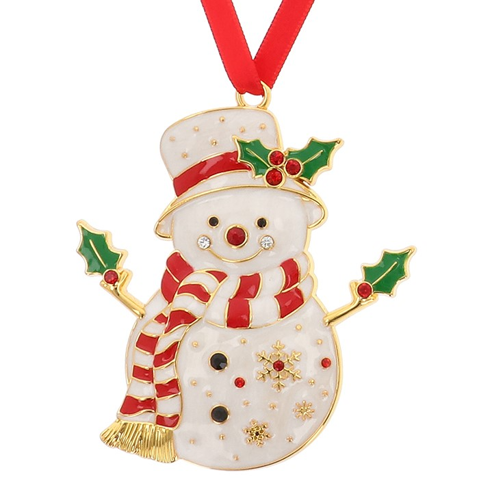 Joe Davies Christmas Treasures Holly Snowman