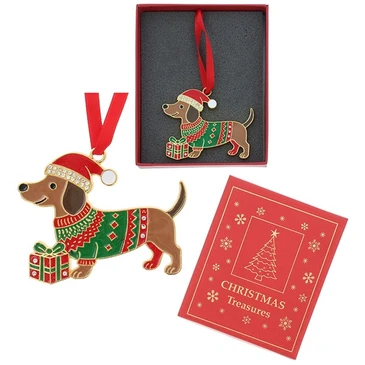 Joe Davies Christmas Treasures Sausage Dog