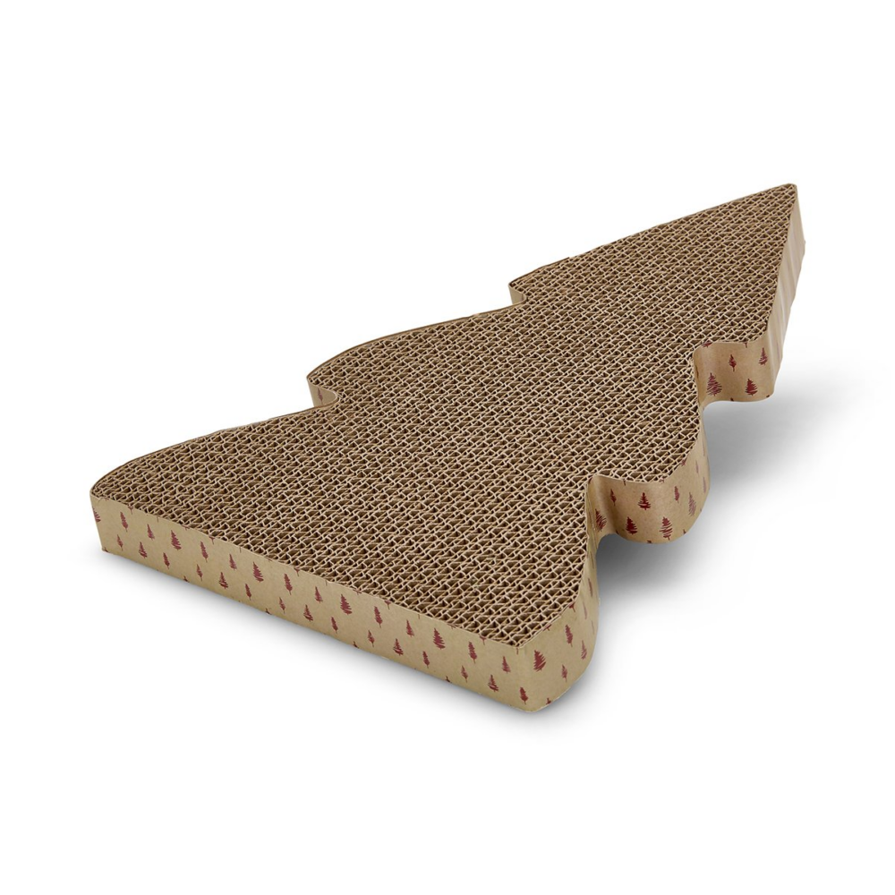 Leisuregrow Christmas Tree Cardboard Cat Scratcher