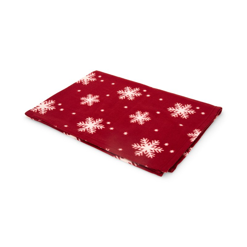 Leisuregrow Snowflake Fleece Christmas Pet Comforter Blanket