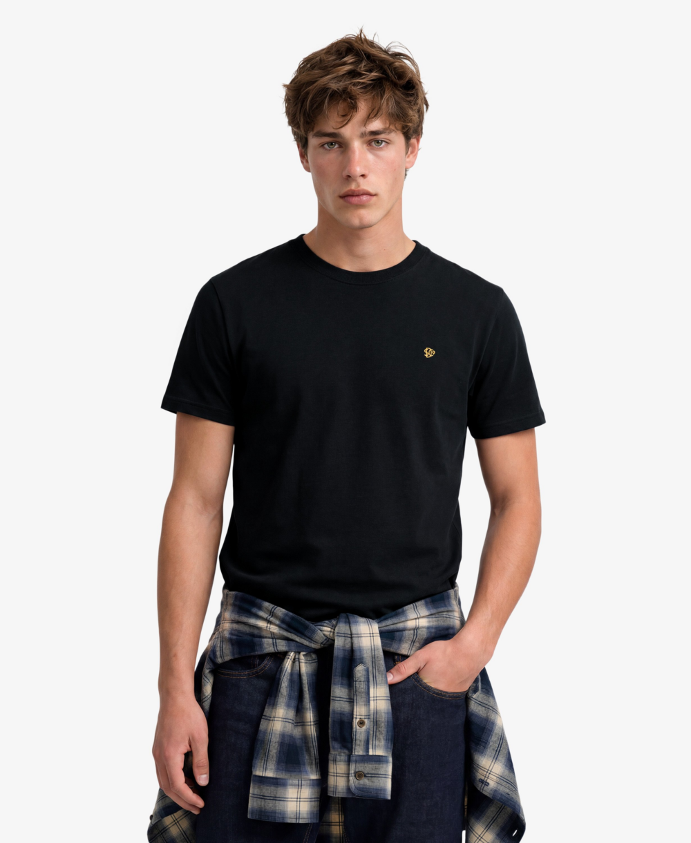Superdry ESSENTIAL SDCO LOGO EMB TEE Black Gold