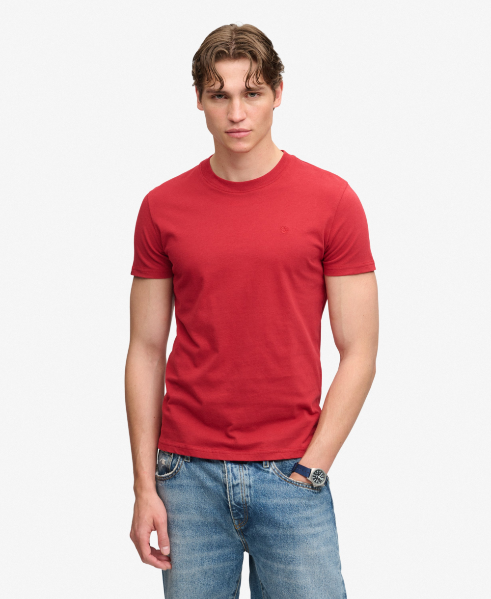 Superdry ESSENTIAL SDCO LOGO EMB TEE Expedition Red Red