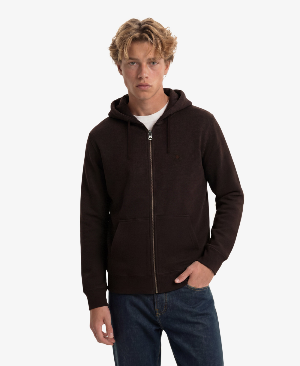 Superdry ESSENTIAL SDCO LOGO ZIPHOOD Heritage Port Marl