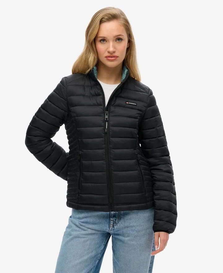 Superdry Hooded Fuji Lite Padded Jacket Black