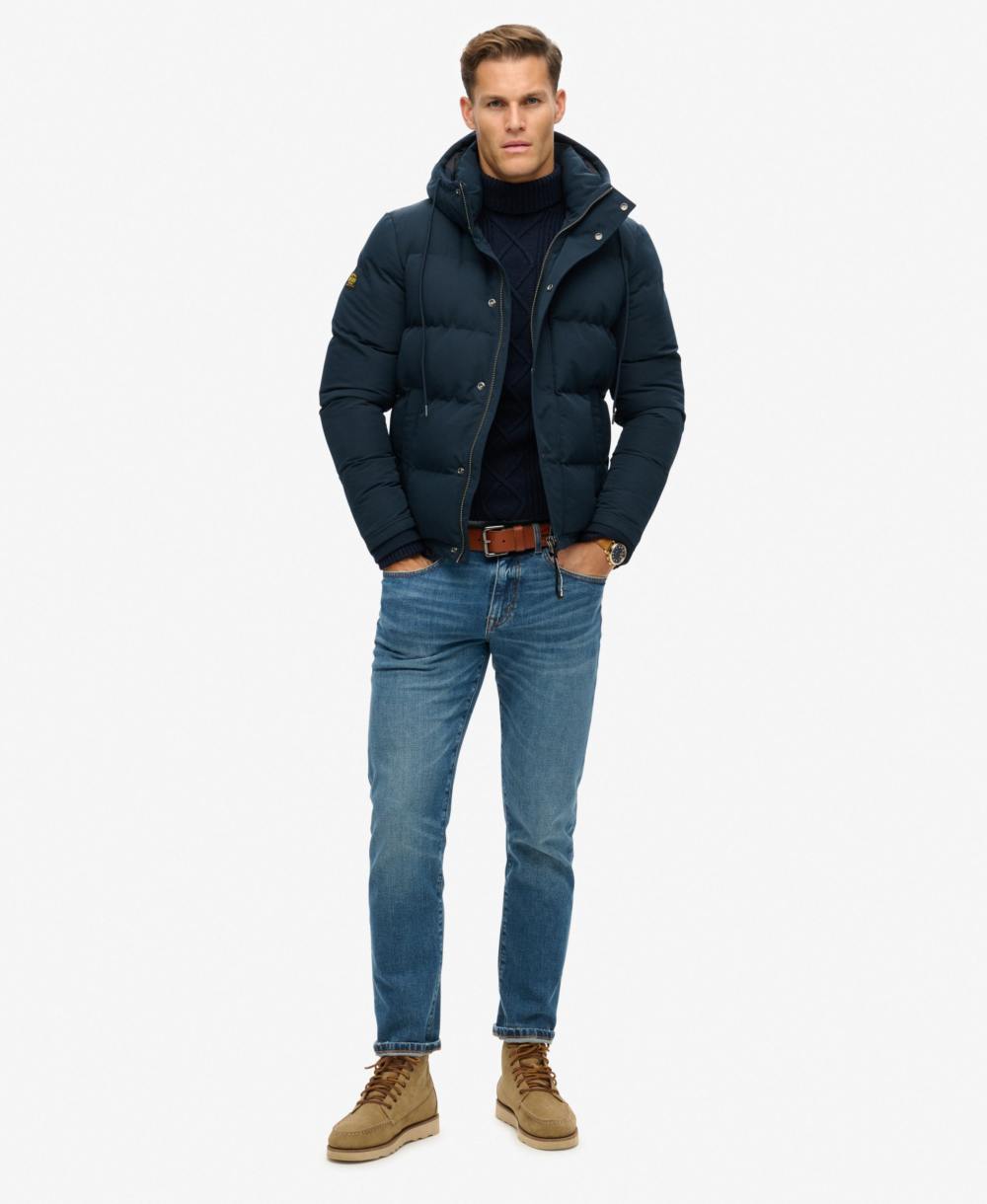 Superdry OUTDOOR EVEREST PUFFER JKT Eclipse Navy