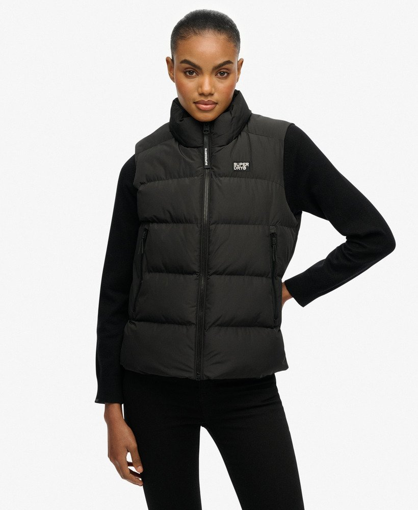 Superdry Sports Puffer Gilet Black