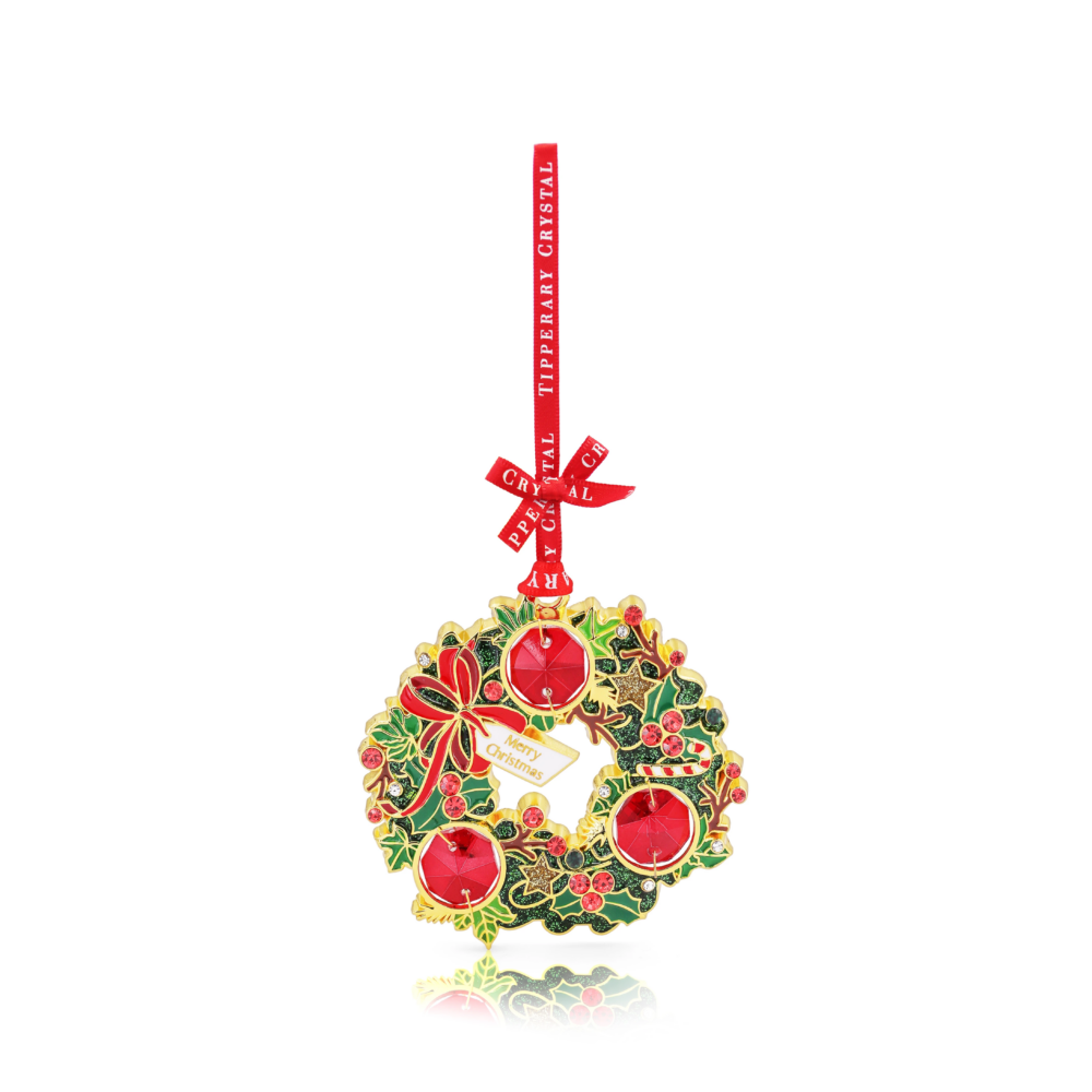 Tipperary Crystal Tipperary Gem Wreath Christmas Decoration
