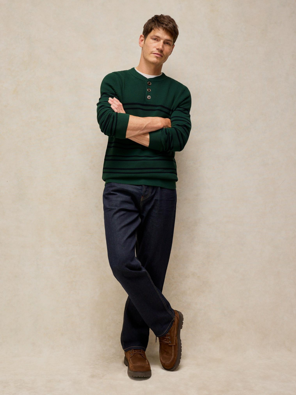 Whitestuff Atterdale Stripe Knit Green Multi
